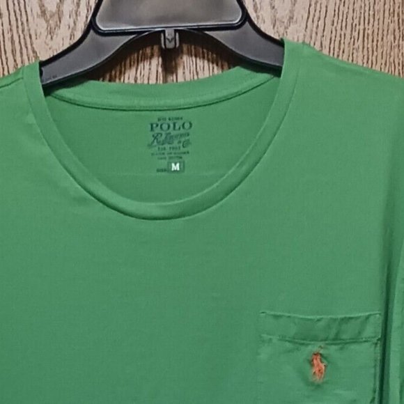 2 Polo (Ralph Lauren) T shirts (Brown/Green)-(Size M)-(Pre-owned)-$30.00 - Picture 7 of 8